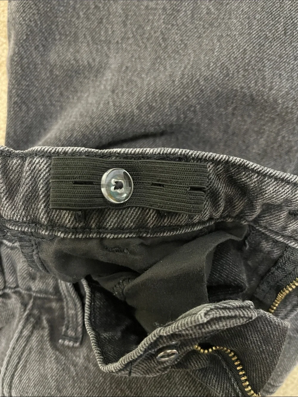 Old Navy Kids Black Cargo Wide-Leg Jeans